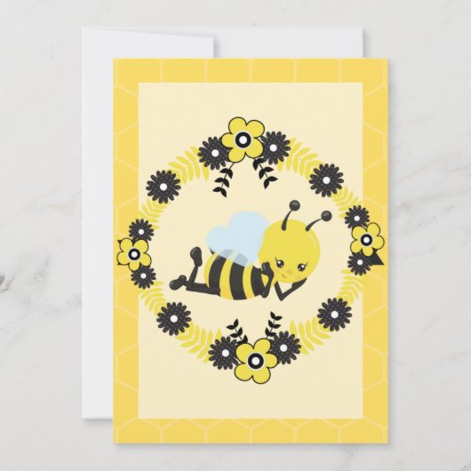 Kan niet samen de Uitnodiging van het Baby shower  (Achterkant)