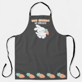 Kan niet serieus wortel editie - Bunny Pun Schort (Voorkant)