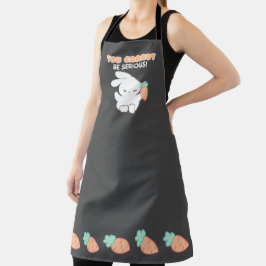 Kan niet serieus wortel editie - Bunny Pun Schort