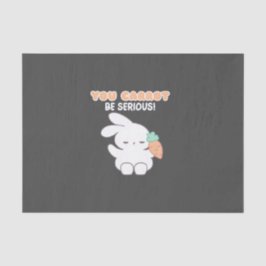 Kan niet serieus wortel editie - Bunny Pun Tissuepapier