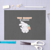 Kan niet serieus wortel editie - Bunny Pun Tissuepapier (Craft)