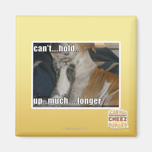 Kan niet veel langer omhoog houden magneet (Voorkant)