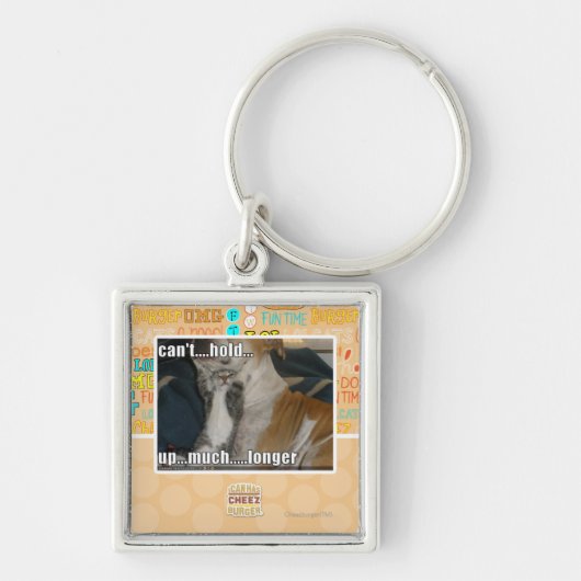 Kan niet veel langer omhoog houden sleutelhanger (Voorkant)