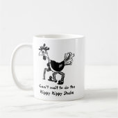 Kan niet wachten om de Hippy Hippy Shake te doen Koffiemok (Links)