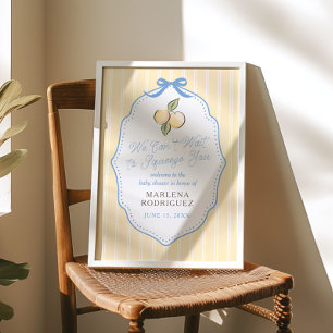 Kan niet wachten om je te knuffelen Citrus Welkom  Poster