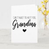 Kan niet wachten om je te ontmoeten oma kaart (Gele Bloem)