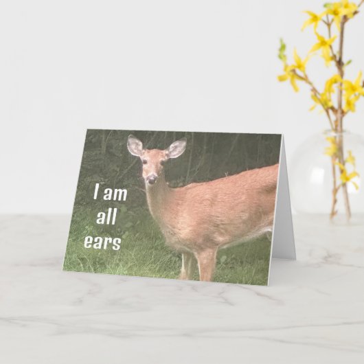 KAN NIET WACHTEN OM *JE VOELT JE BETER* TE HOREN KAART (Gele Bloem)