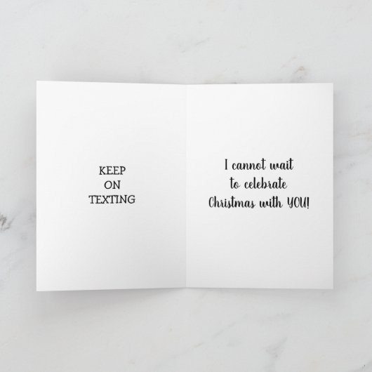 KAN NIET WACHTEN OM MET *JOU* CHRISTMAS KAART TE C (Binnen)