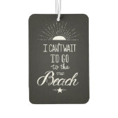 Kan niet wachten om naar het strand te gaan luchtverfrisser (Achterkant)