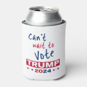 Kan niet wachten om te stemmen TRUMP 2024 Blikjeskoeler (Blikje Voorkant)