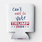 Kan niet wachten om te stemmen TRUMP 2024 Blikjeskoeler (Achterkant)