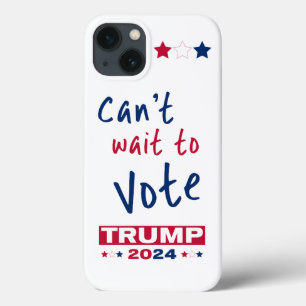 Kan niet wachten om te stemmen TRUMP 2024 Case-Mate iPhone Case