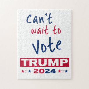 Kan niet wachten om te stemmen TRUMP 2024 Legpuzzel