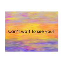 Kan niet wachten om u Briefkaart te zien