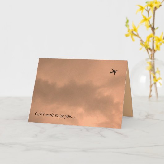 Kan niet wachten om u te zien… kaart (Gele Bloem)