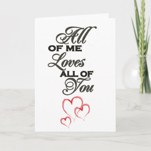 KAN NIET WACHTEN OM **VALENTIJNSDAG** MET "U" DOOR KAART (Voorkant)