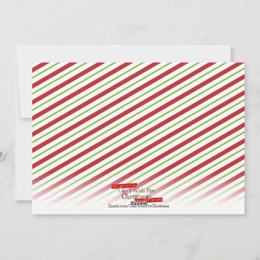 Kan niet wachten op kerst - Sneeuwvlok Fotokaart Feestdagenkaart (Achterkant)