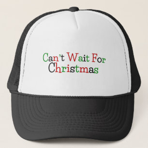 Kan niet wachten op Kerstmis Trucker Pet