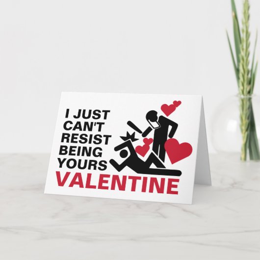 Kan niet weerstaan feestdagen kaart (Voorkant)