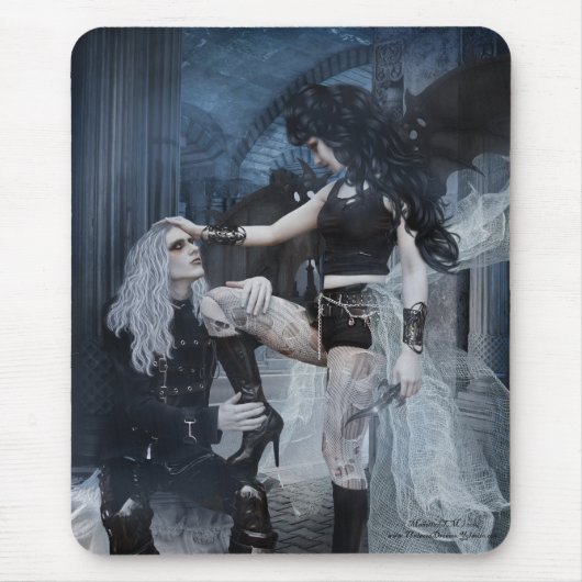 Kan niet weg blijven muismat (Voorkant)