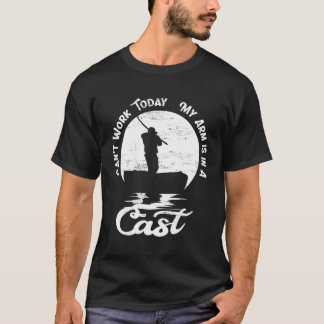 Kan niet werken vandaag mijn arm is in een cast Ge T-shirt