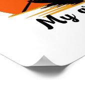 Kan niet werken vandaag mijn arm is in een gegoten poster (Hoek)