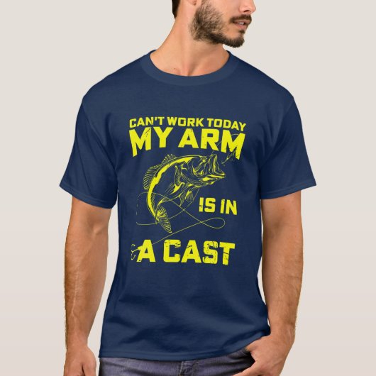 Kan niet werken vandaag mijn arm is in een gegoten t-shirt (Voorkant)