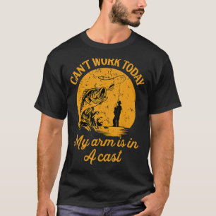 Kan niet werken vandaag mijn arm is in een gegoten t-shirt