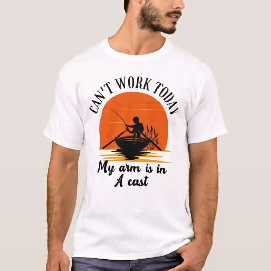 Kan niet werken vandaag mijn arm is in een T-Shirt (Voorkant)