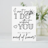 Kan niet zeggen dat ik het zonder jou kan - Voorst Bedankkaart (Staand voorkant)