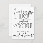 Kan niet zeggen dat ik het zonder jou kan - Voorst Bedankkaart (Voorkant / Achterkant)