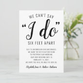 Kan niet zeggen dat ik zes voet van elkaar doe Ver Aankondiging (Staand voorkant)