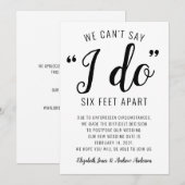 Kan niet zeggen dat ik zes voet van elkaar doe Ver Aankondiging (Voorkant / Achterkant)