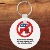 Kan niets leuks zeggen over republikeinen sleutelhanger (Voorkant)