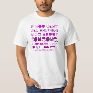 Kan Niks Aardigs Zeggen Kom Bij Me Zitten Paars T-shirt