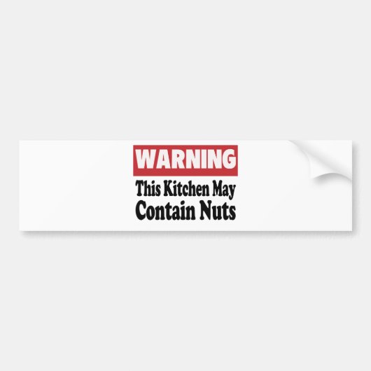 Kan Noten Bevatten Bumpersticker (Voorkant)