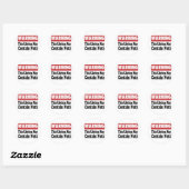 Kan Noten Bevatten Ronde Sticker (Vel)