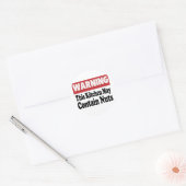 Kan Noten Bevatten Ronde Sticker (Envelop)