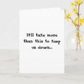 Kan ons niet tegenhouden kaart (Gele Bloem)