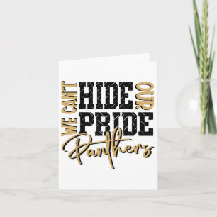 Kan onze Panther Pride Gold Panthers School niet v Kaart