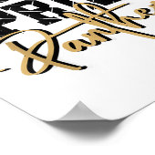 Kan onze Panther Pride Gold Panthers School niet v Poster (Hoek)