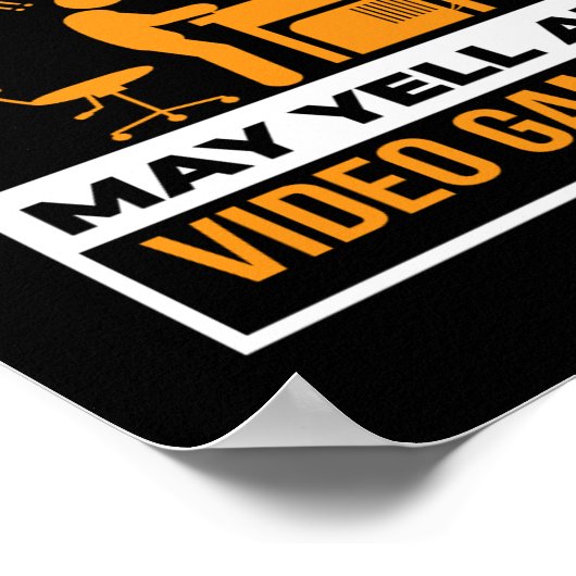 Kan op videogames schreeuwen poster (Hoek)