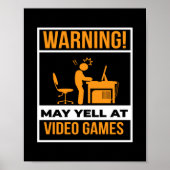 Kan op videogames schreeuwen poster (Voorkant)