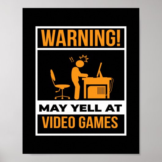 Kan op videogames schreeuwen poster (Voorkant)