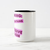 Kan overmatig sarcasme bevatten tweekleurige koffiemok (Center)