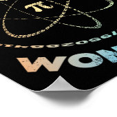 Kan Pi Wont Stop Pi Day Retro Wiskunde niet stopp Poster (Hoek)