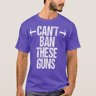 Kan Pistolen niet verbieden fitness Funny Gym Work T-shirt