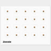 Kan Plannen Hond Pitbull Retro Zonsondergang_1 Hart Sticker (Vel)