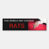Kan ratten bevatten bumpersticker (Voorkant)
