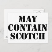 Kan Scotch bevatten Briefkaart (Voorkant / Achterkant)